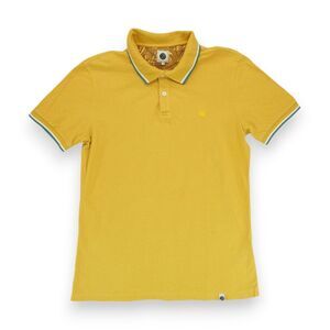 Pretty Green Mens Polo Shirt Small Cotton Casuals Mustard
